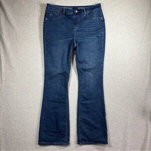 Laurie Felt Knit Clean Jean Pull On Bootcut Women Size MT Stretch Dark Wash Jean